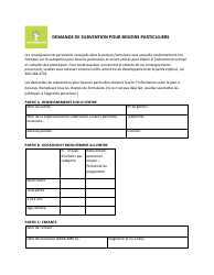 Document preview: Demande De Subvention Pour Besoins Particuliers - Prince Edward Island, Canada (French)