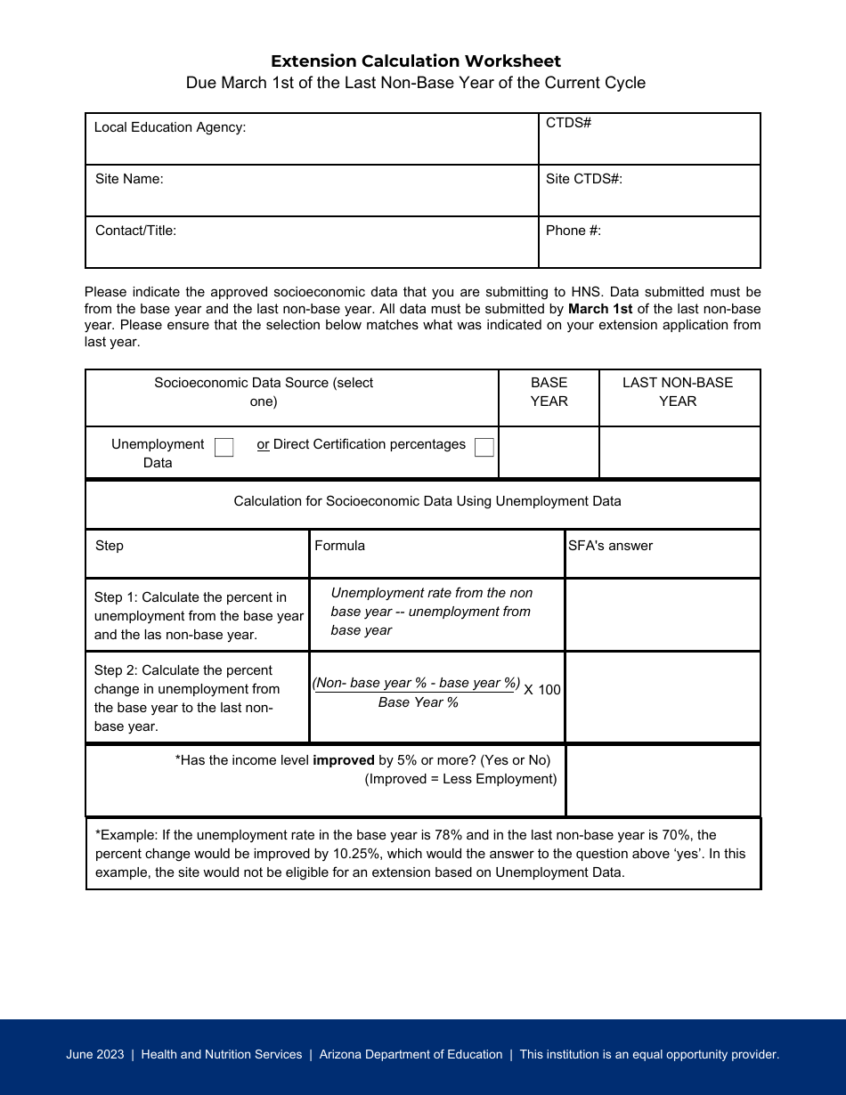 Request for an Extension on Special Assistance - Arizona, Page 3