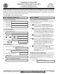 Document preview: USCIS Form I-485 Supplement A Adjustment of Status Under Section 245(I)
