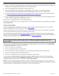 Instructions for USCIS Form I-485 Supplement A Adjustment of Status Under Section 245(I), Page 3