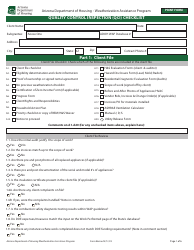 Quality Control Inspection (Qci) Checklist - Weatherization Assistance Program - Arizona