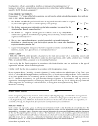 Form 2115 Initial in-State Firm Registration - South Carolina, Page 3