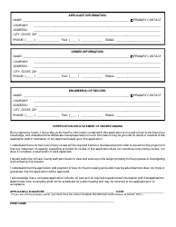 Planning and Zoning Application Form - Volusia County, Florida, Page 2