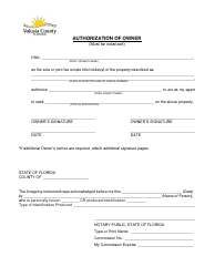Planning and Zoning Application Form - Volusia County, Florida, Page 5