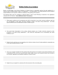 Planning and Zoning Application Form - Volusia County, Florida, Page 6