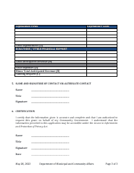 Application Form - Community Government Hosting Evacuees Grant - Northwest Territories, Canada, Page 3