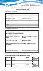 Application Form - Ngo Stabilization Fund - Contribution Agreement - Northwest Territories, Canada