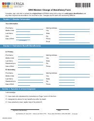 Form B9-ERS Ers Member Change of Beneficiary Form - Georgia (United States), Page 3