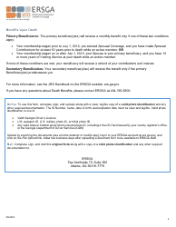 Form B9-JRS Jrs Member Change of Beneficiary Form - Georgia (United States), Page 2