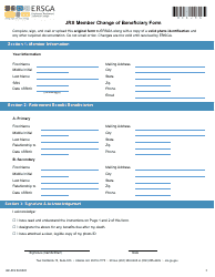 Form B9-JRS Jrs Member Change of Beneficiary Form - Georgia (United States), Page 3