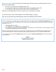 Form B9-LRS Lrs Member Change of Beneficiary Form - Georgia (United States), Page 2