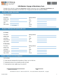 Form B9-LRS Lrs Member Change of Beneficiary Form - Georgia (United States), Page 3