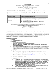 Form DBPR AU-4155 Application for Auction Business Licensure - Florida, Page 2