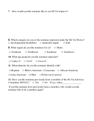 Application for Membership to the Mi via Advisory Committee (Mvac) - New Mexico, Page 4