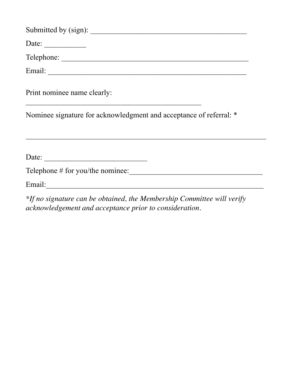 Application for Membership to the Mi via Advisory Committee (Mvac) - New Mexico, Page 5