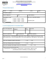 Application for Community Health Worker State Certification Renewal - New Mexico, Page 3