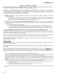 Document preview: Declaracion De Reconocimiento De Paternidad - New Mexico (Spanish)