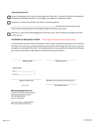 Putative Father Registry Inclusion Request - New Mexico, Page 2