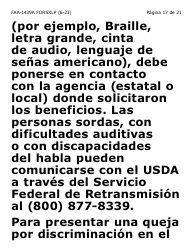 Formulario FAA-1439A-SXLP Declaracion De Sueldo De Empleo Por Cuenta Propia (Letra Extra Grande) - Arizona (Spanish), Page 17