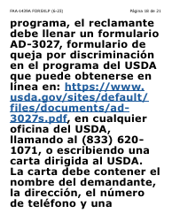 Formulario FAA-1439A-SXLP Declaracion De Sueldo De Empleo Por Cuenta Propia (Letra Extra Grande) - Arizona (Spanish), Page 18