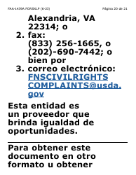 Formulario FAA-1439A-SXLP Declaracion De Sueldo De Empleo Por Cuenta Propia (Letra Extra Grande) - Arizona (Spanish), Page 20
