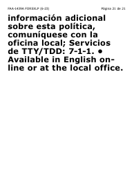 Formulario FAA-1439A-SXLP Declaracion De Sueldo De Empleo Por Cuenta Propia (Letra Extra Grande) - Arizona (Spanish), Page 21
