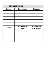 Form FAA-1439A-LP Self-employment Income Statement (Large Print) - Arizona, Page 10