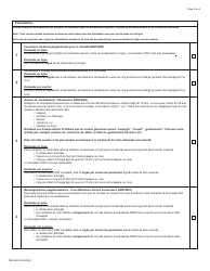 Forme IMM5280 Liste De Controle DES Documents - Cas Comportant DES Considerations Humanitaires - Canada (French), Page 2