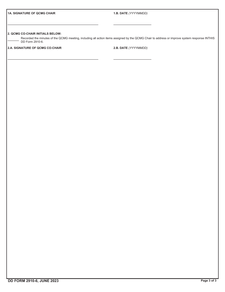 Form DD2910-6 Quarterly Case Management Group (Qcmg) Meeting Notes for the Sexual Assault Prevention and Response (Sapr) Program, Page 3