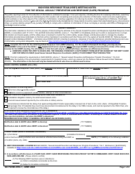 Document preview: DD Form 2910-7 High Risk Response Team (Hrrt) Meeting Notes for the Sexual Assault Prevention and Response (Sapr) Program