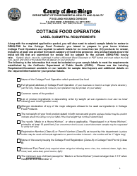 Class B Cottage Food Operation Application Packet - County of San Diego, California, Page 4