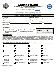 Class B Cottage Food Operation Application Packet - County of San Diego, California, Page 5
