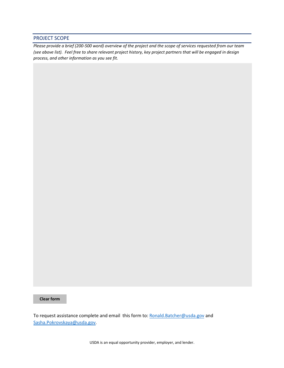 Wholesale Markets and Facility Design Request Form, Page 3