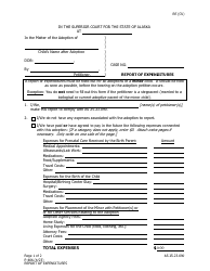 Form P-406 Report of Expenditures - Alaska