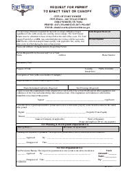 Request for Permit to Erect Tent or Canopy - City of Fort Worth, Texas, Page 3