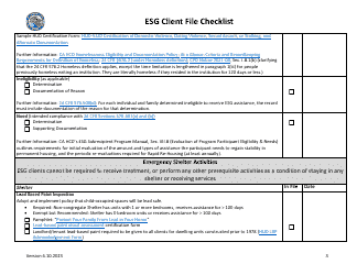 Esg Client File Checklist - California, Page 3