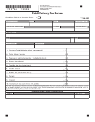 Form DR1786 Retail Delivery Fee Return - Colorado, Page 2