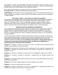 Beneficios De Desempleo Y Los Derechos Y Responsabilidades - Louisiana (Spanish), Page 3
