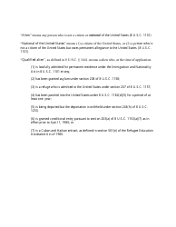 Receipt of State Public Benefits Certification Lawful Presence in the United States - Utah, Page 3