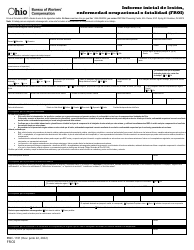 Document preview: Formulario FROI (BWC-1101) Informe Inicial De Lesion, Enfermedad Ocupacional O Fatalidad - Ohio (Spanish)