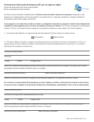 Document preview: Formulario DWD-101-S Formulario De Informacion De Reclamos (Cif, Por Sus Siglas En Ingles) - Missouri (Spanish)