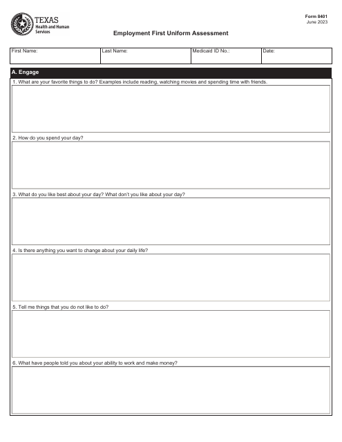 Form 8401  Printable Pdf