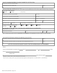 Form BMV3770 Ownership Assignment and Title Application for Casual Sale - Ohio, Page 2