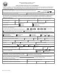 Document preview: Form BMV3772 Application for Dealer Assignment - Ohio