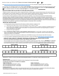 Form BMV4803 Application for Collector&#039;s License Plates - Ohio, Page 2
