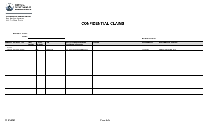 Declaration in Support of Request for Confidentiality - Montana, Page 4