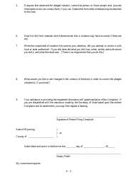 Hava Complaint Form - Wyoming, Page 2