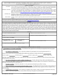 Document preview: DA Form 597 Army Senior Reserve Officers' Training Corps (Rotc) Nonscholarship Cadet Contract