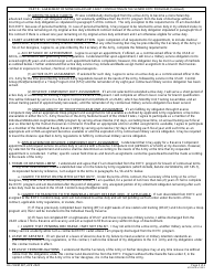 DA Form 597 Army Senior Reserve Officers&#039; Training Corps (Rotc) Nonscholarship Cadet Contract, Page 3