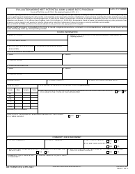DA Form 7410 Evaluation Worksheet Potential Army Junior Rotc Program